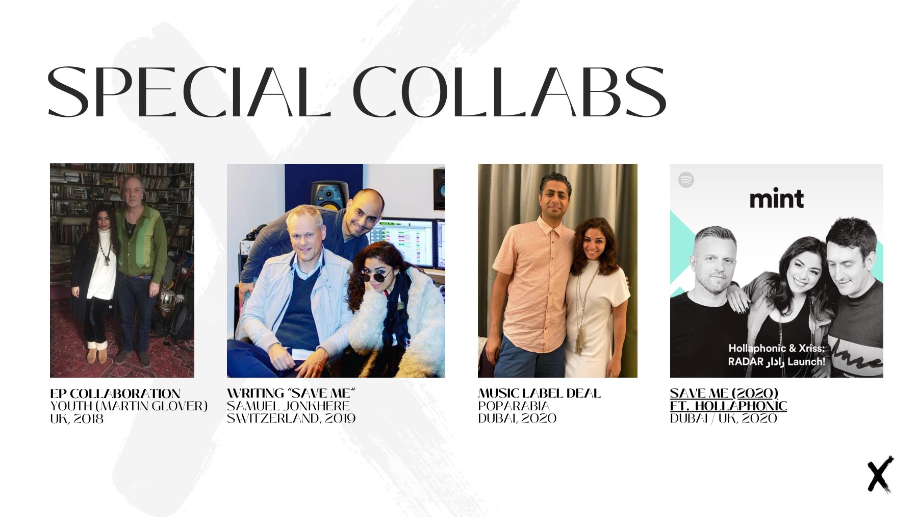 Xriss portfolio page 12: Special Collabs